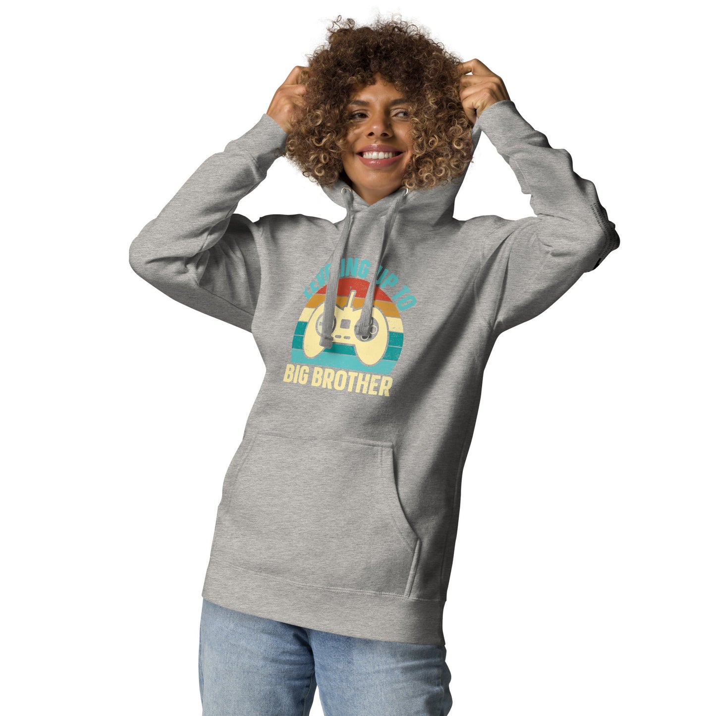 Levelling up to Big Brother V2 in Darker Shade - Unisex Hoodie by DarkByteGear