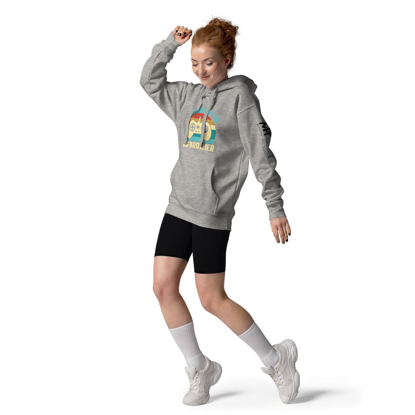 Levelling up to Big Brother V2 in Darker Shade - Unisex Hoodie by DarkByteGear