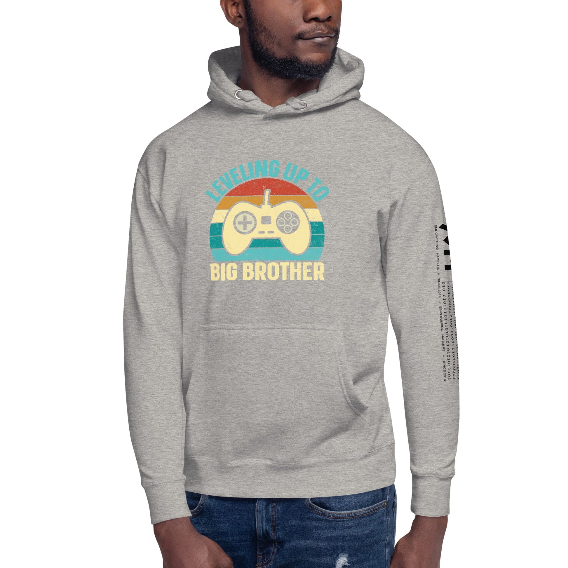 Levelling up to Big Brother V2 in Darker Shade - Unisex Hoodie by DarkByteGear