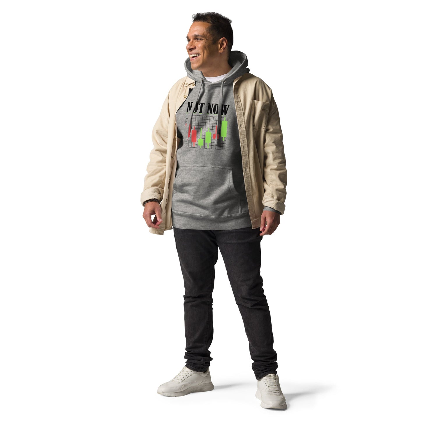Not Now in Dark Text - Unisex Hoodie by DarkByteGear
