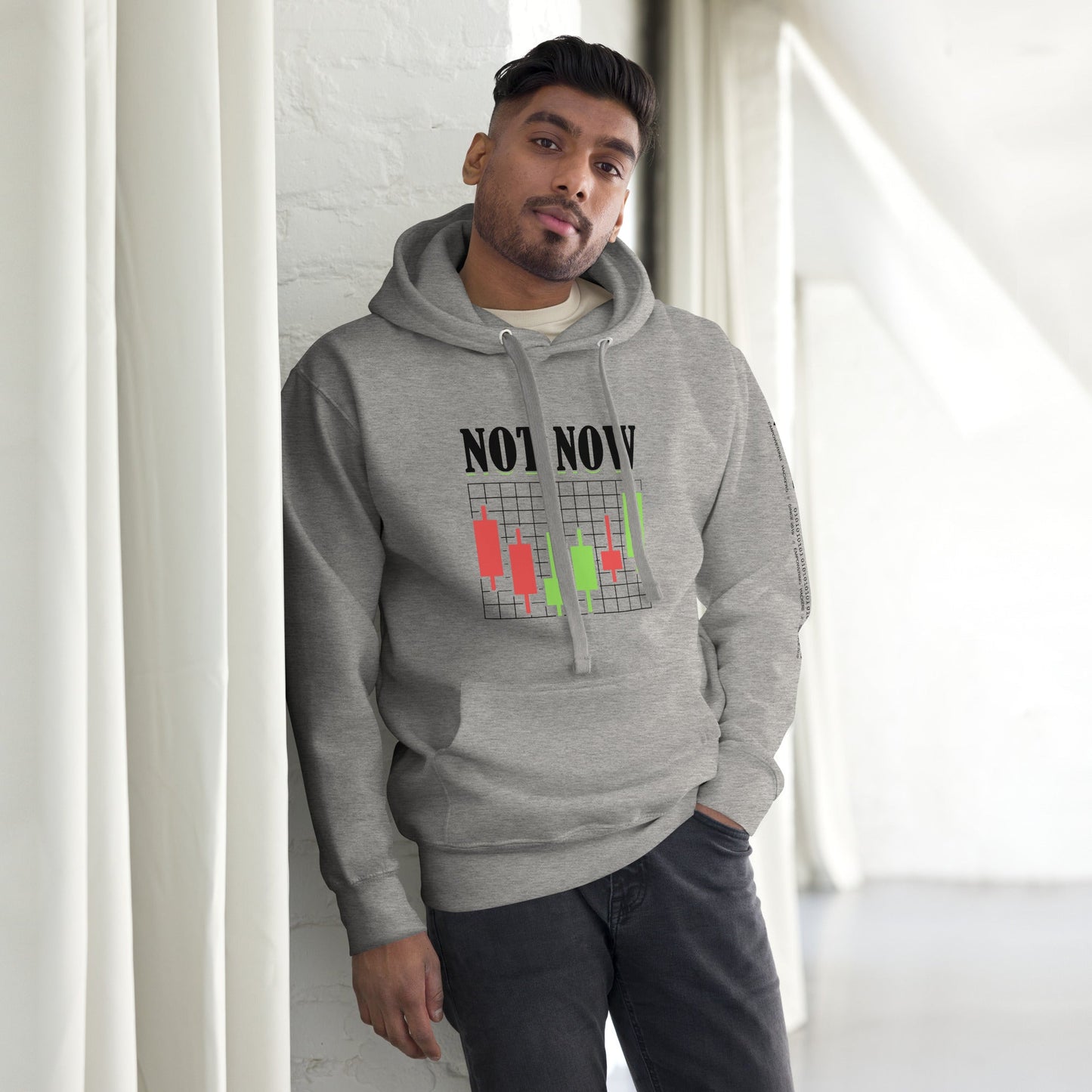 Not Now in Dark Text - Unisex Hoodie by DarkByteGear