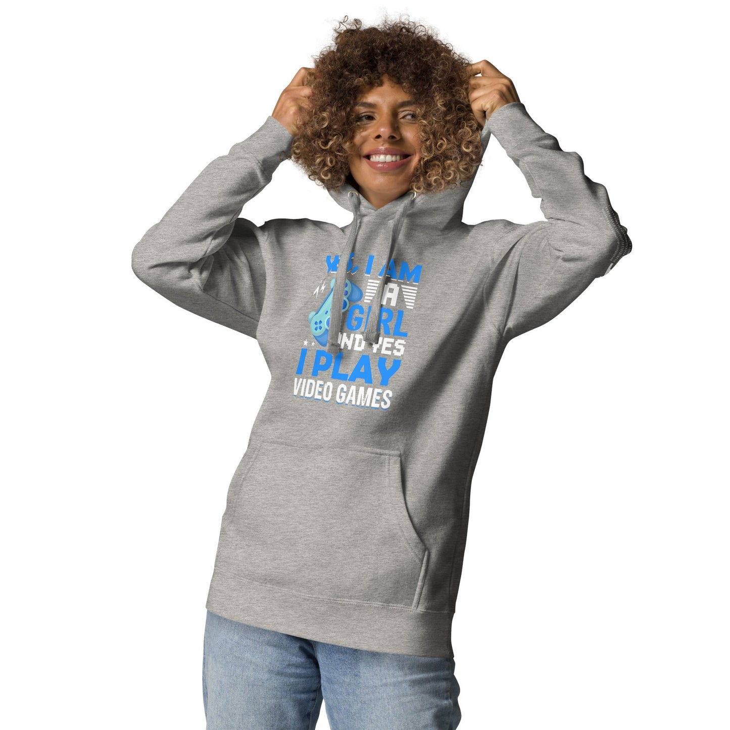 Yes, I am a Girl. Yes! I play Videogame - Unisex Hoodie by DarkByteGear
