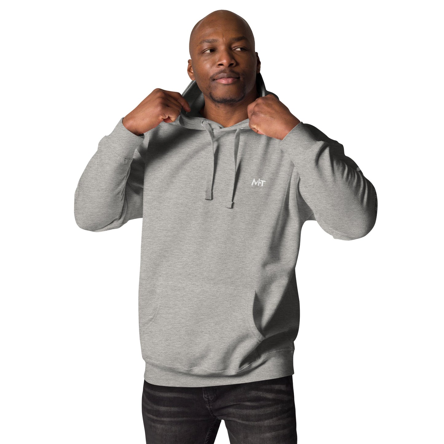 Never Give Up! Arge Quit - Unisex Hoodie ( Back Print ) by DarkByteGear