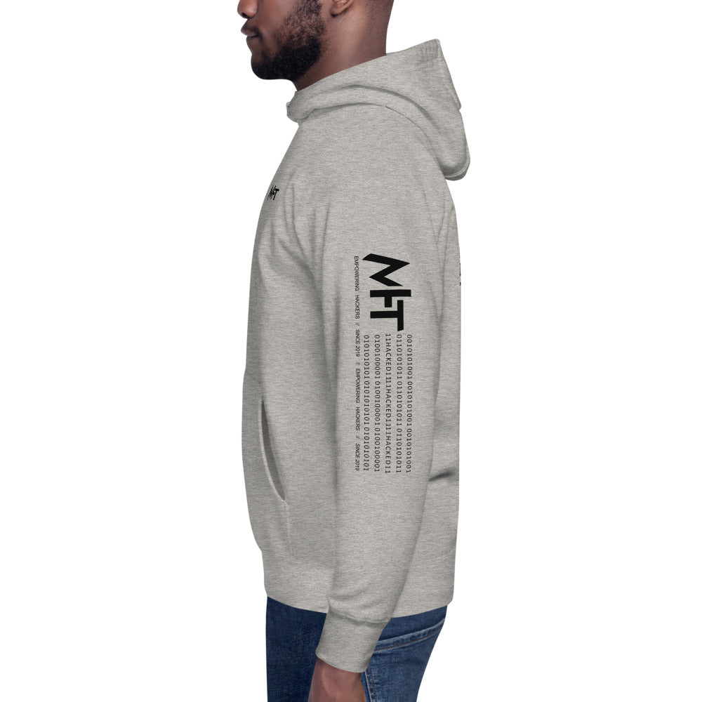 White hat hacker - Unisex Hoodie (back print) by DarkByteGear