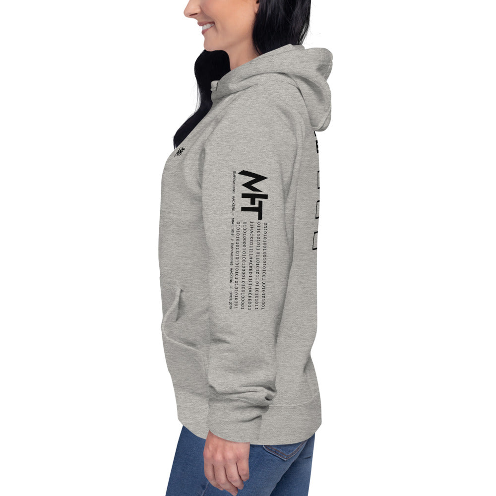 Before you bother me - Unisex Hoodie (back print) by DarkByteGear