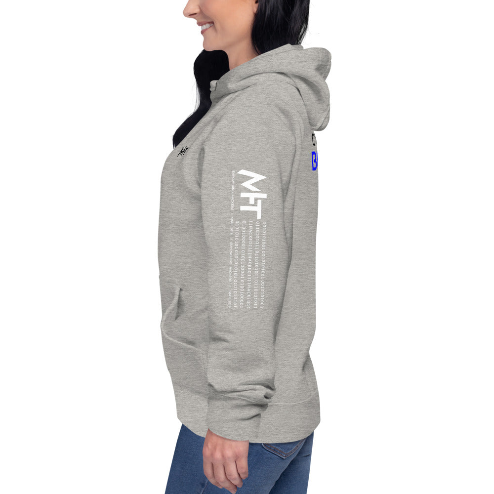 Cybersecurity Blue Team v4 - Unisex Hoodie (back print) by DarkByteGear