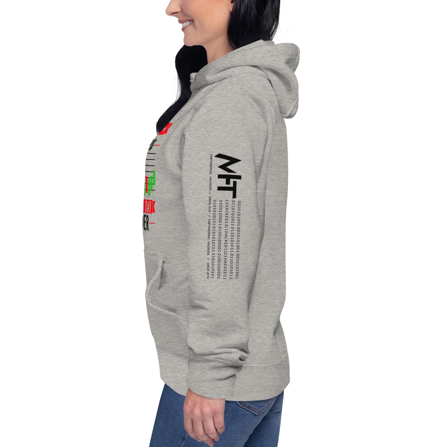Nothing Scares me; I Am a Day Trader in Dark Text - Unisex Hoodie by DarkByteGear