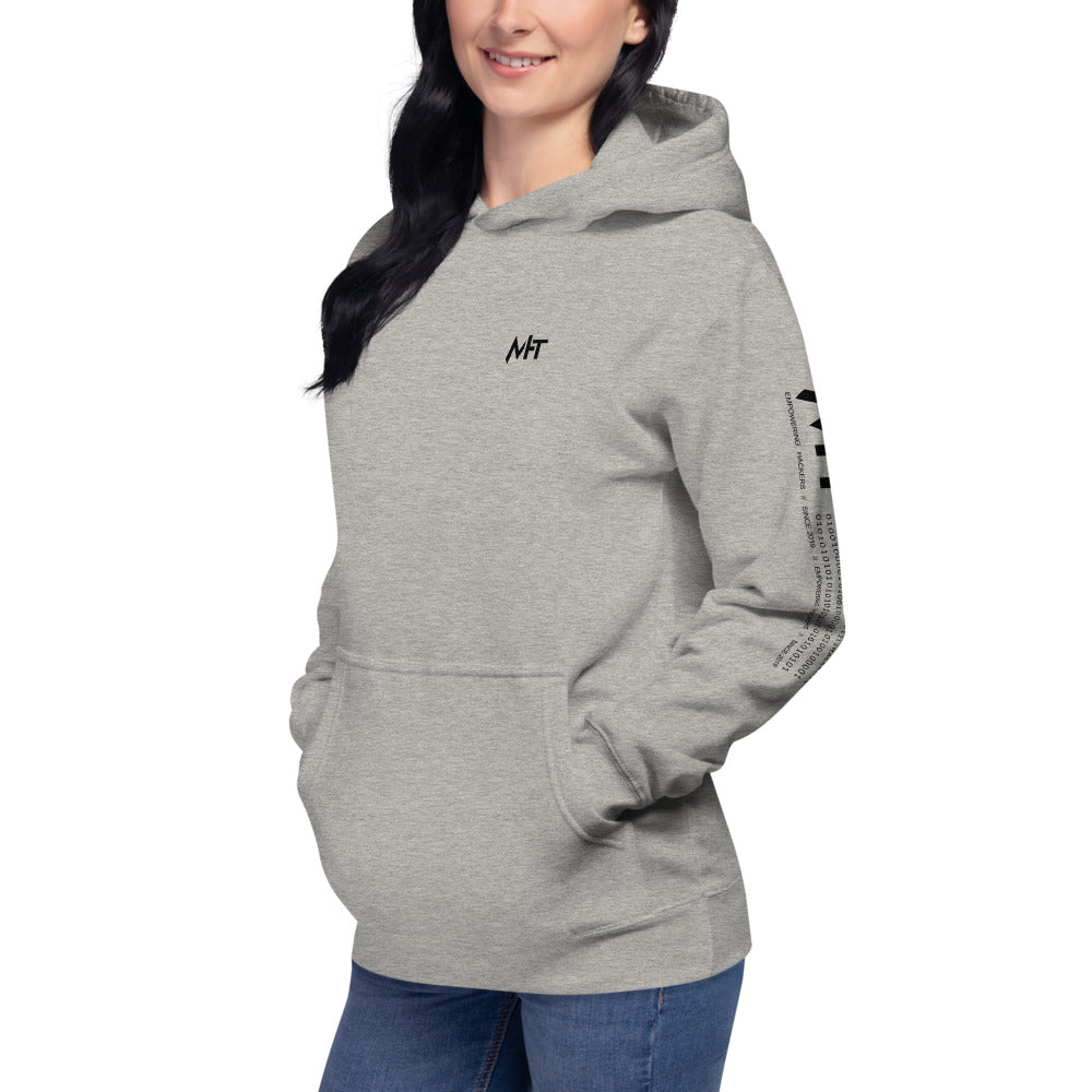 Before you bother me - Unisex Hoodie (back print) by DarkByteGear