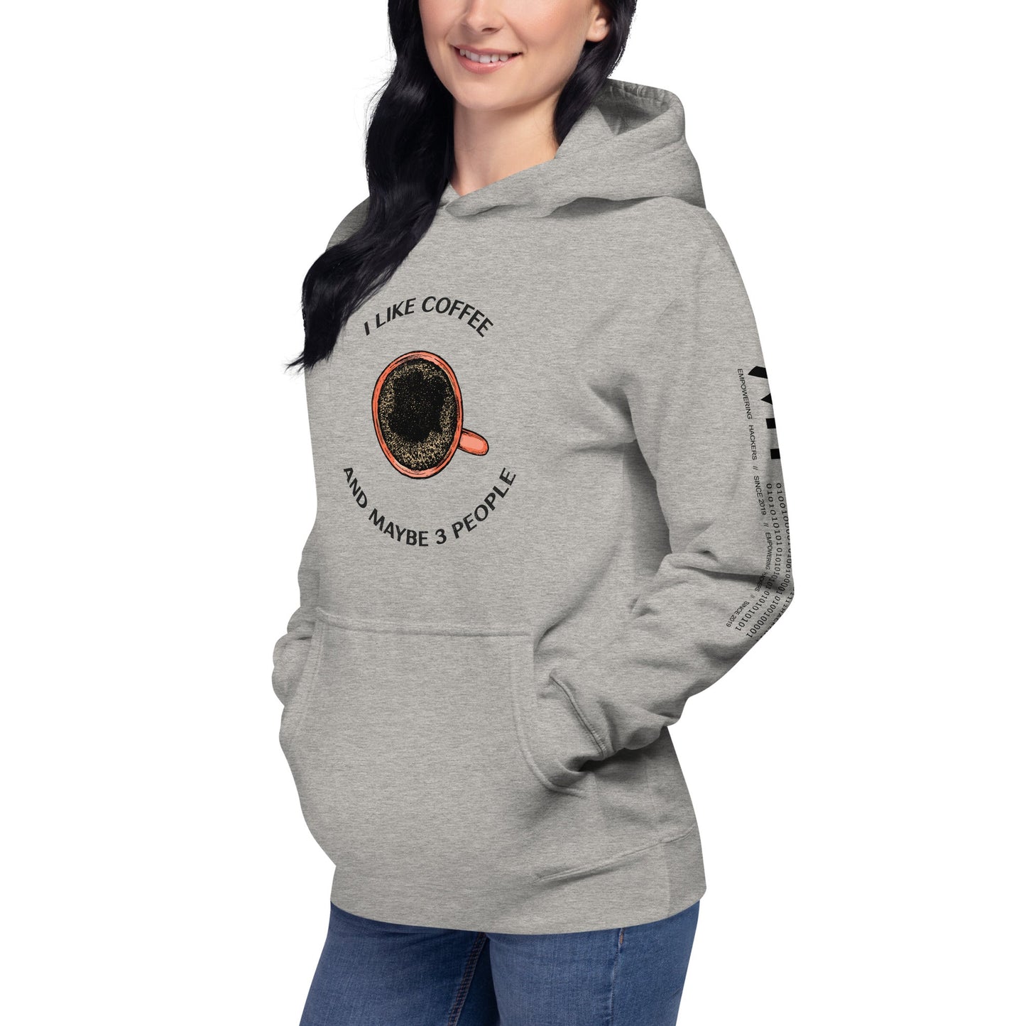I like Coffee and maybe 3 people - Unisex Hoodie by DarkByteGear