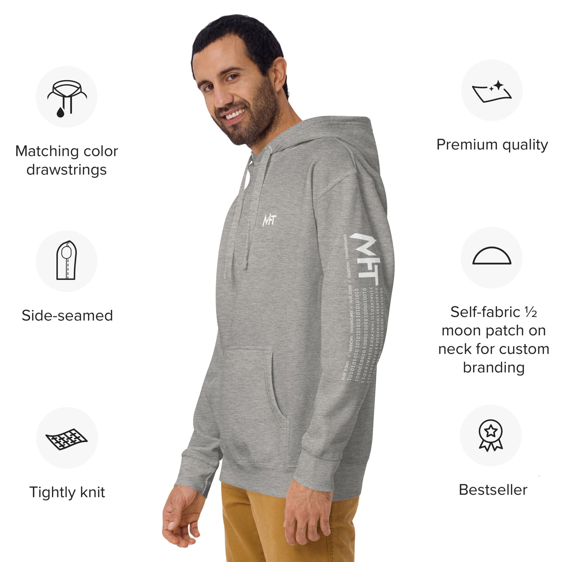 Buffer Overflow - Unisex Hoodie (back print) by DarkByteGear