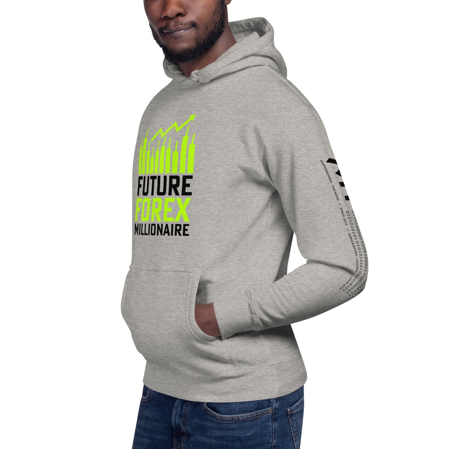 Future Forex Millionaire in Dark Text - Unisex Hoodie by DarkByteGear