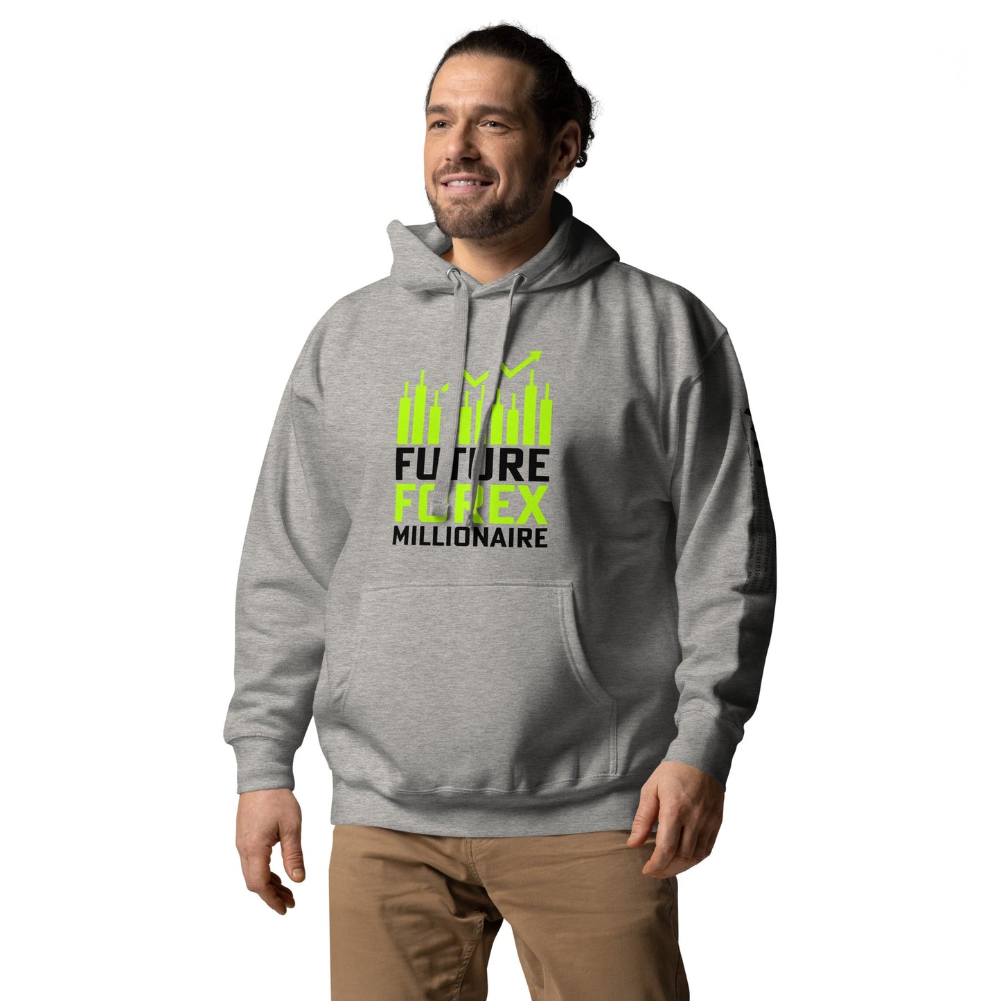 Future Forex Millionaire in Dark Text - Unisex Hoodie by DarkByteGear