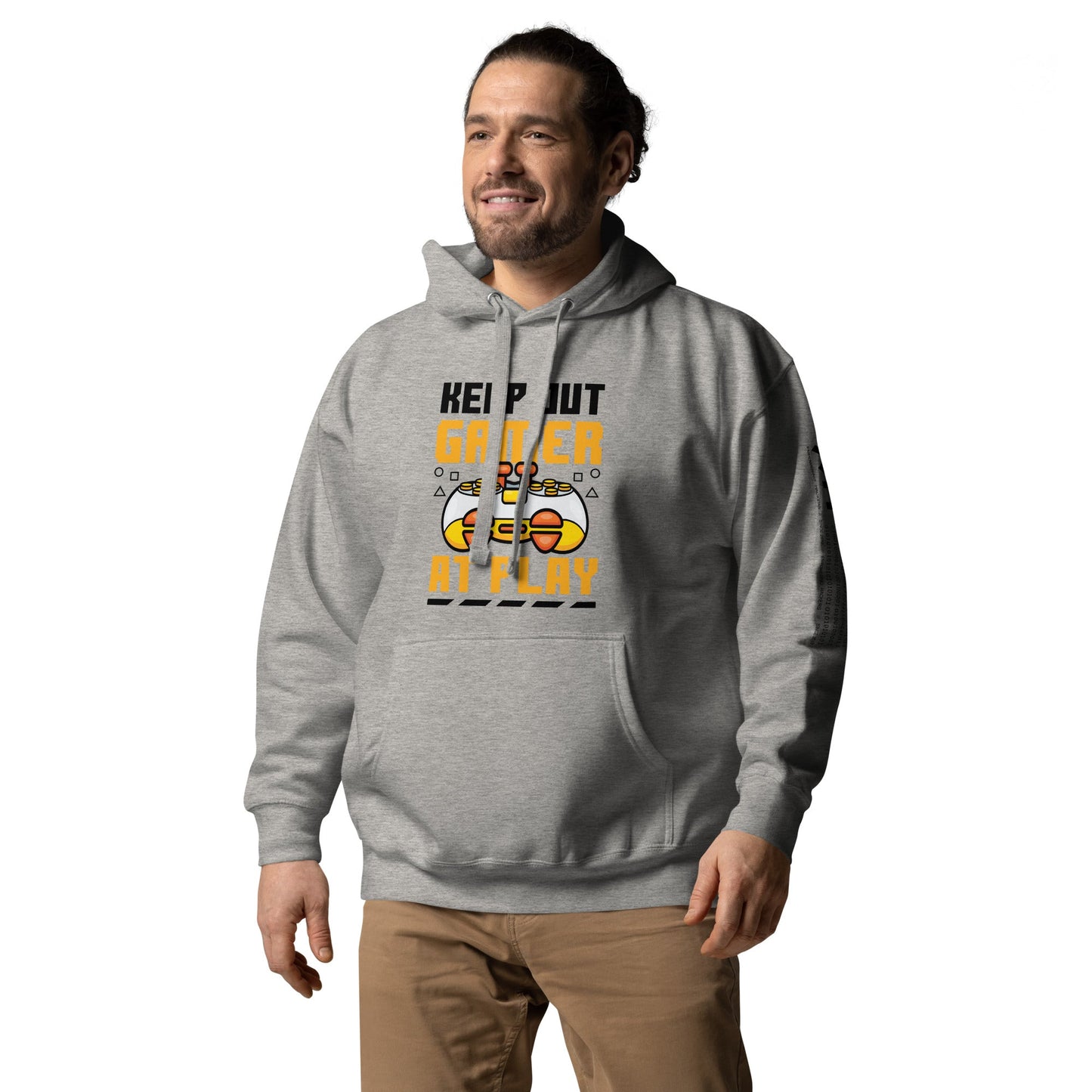 Keep Out Gamer At Play Rima 7 in Dark Text - Unisex Hoodie by DarkByteGear