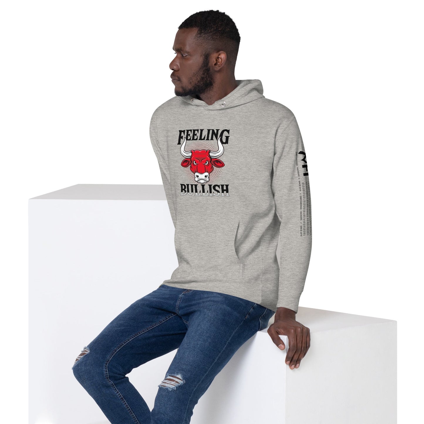 Feeling Bullish in Dark Text - Unisex Hoodie by DarkByteGear