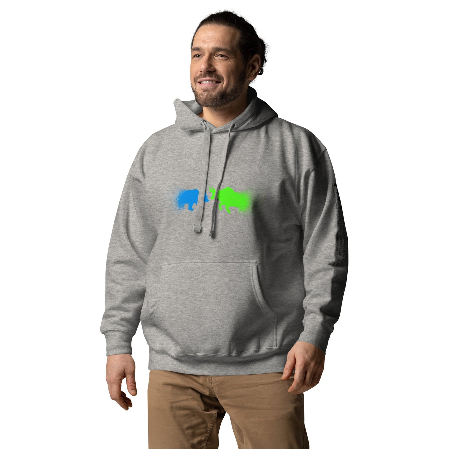 Bearish And Bullish (DB) in Light color - Unisex Hoodie by DarkByteGear