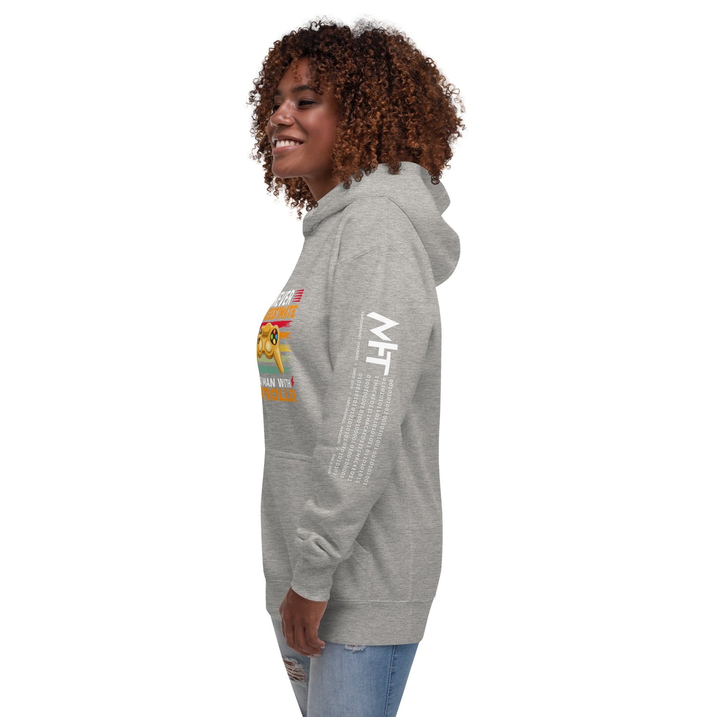 Never Underestimate an old man with a controller - Unisex Hoodie by DarkByteGear