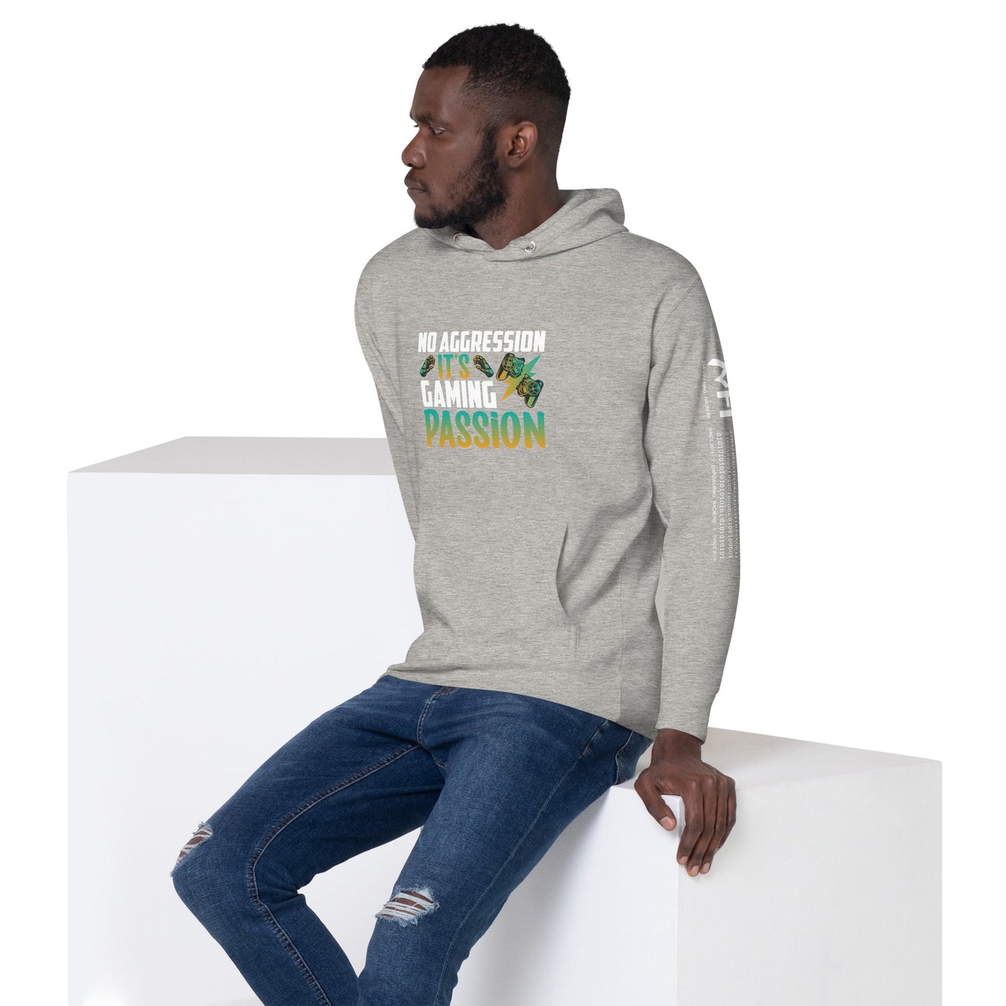 No Aggression, It's Gaming Passion - Unisex Hoodie by DarkByteGear