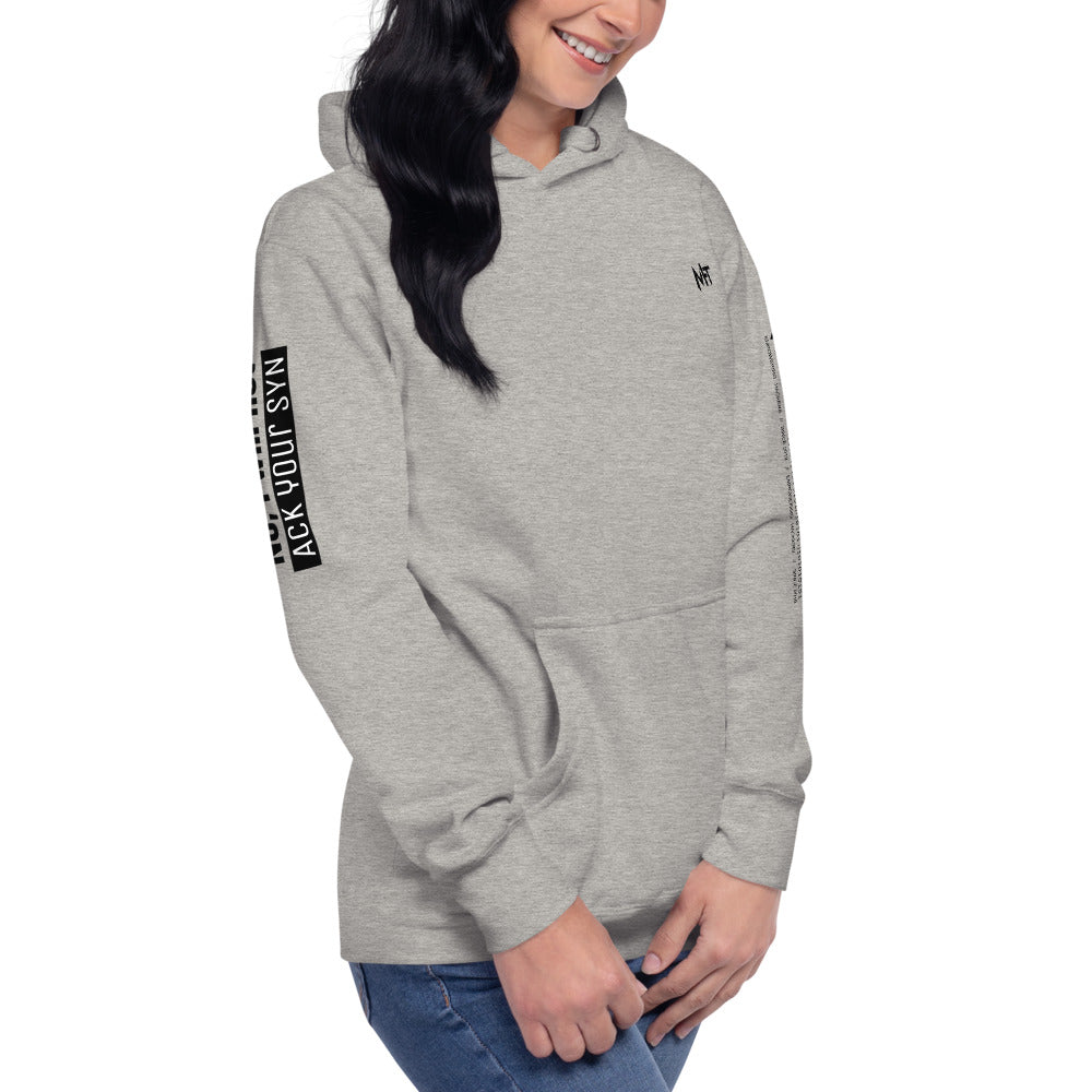 No, I will not ACK your SYN - Unisex Hoodie (back print) by DarkByteGear