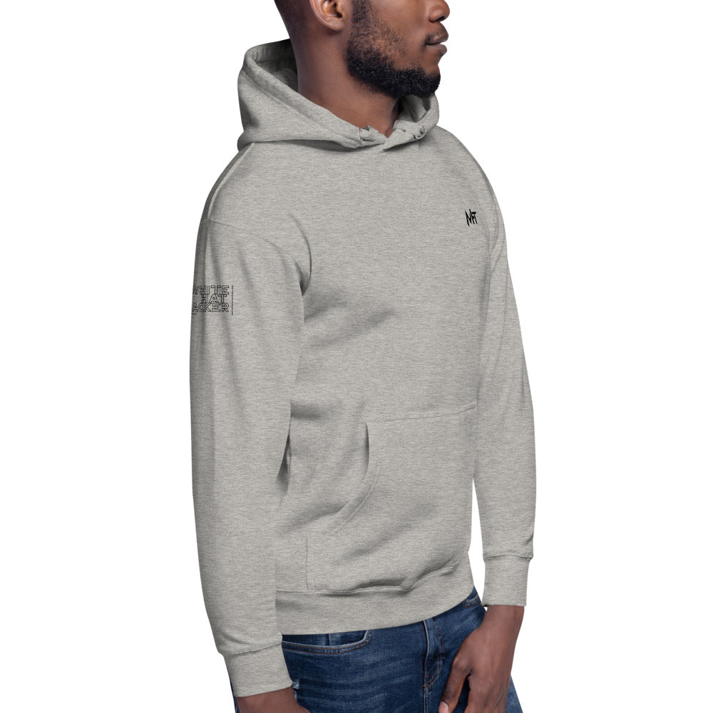 White hat hacker - Unisex Hoodie (back print) by DarkByteGear