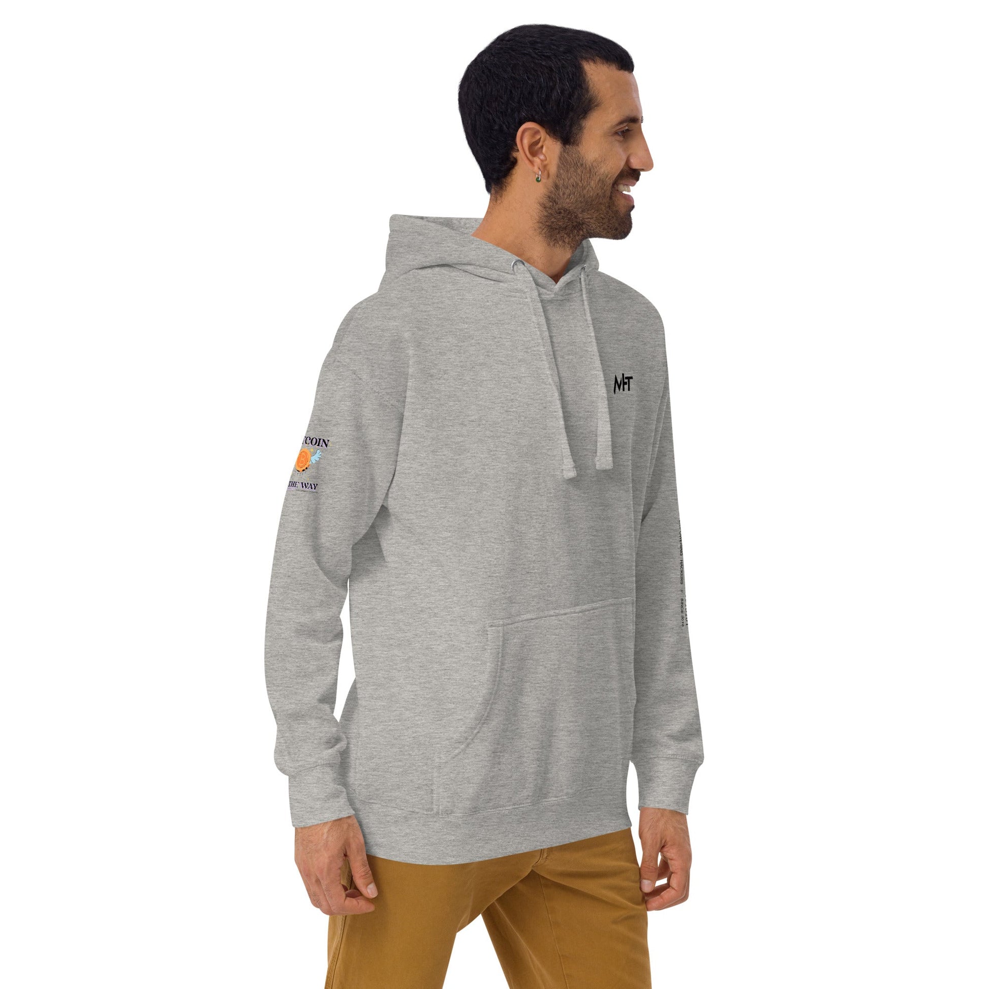 Bitcoin is the way - Unisex Hoodie (back print) by DarkByteGear