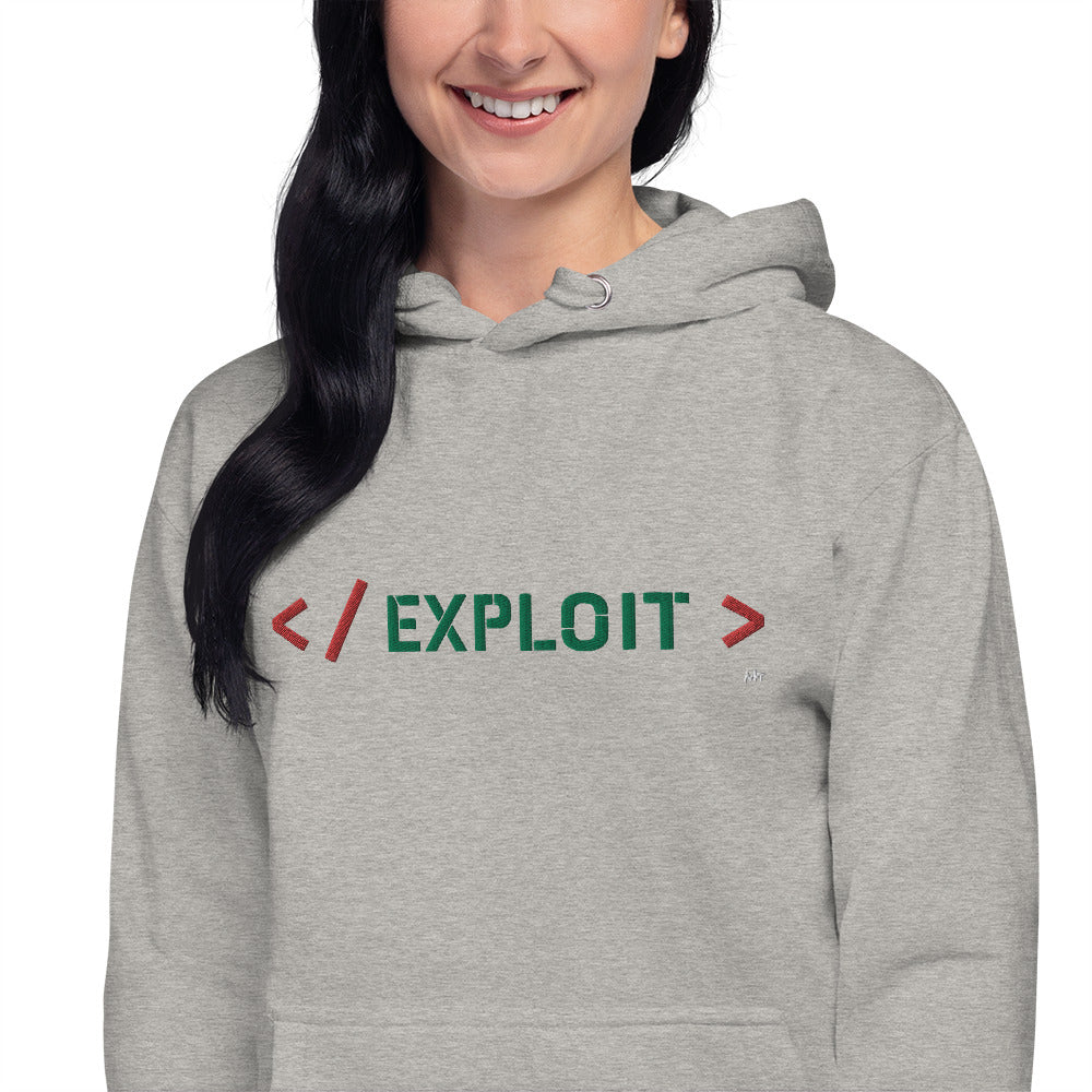 Exploit - Unisex Hoodie (embroidered) by DarkByteGear