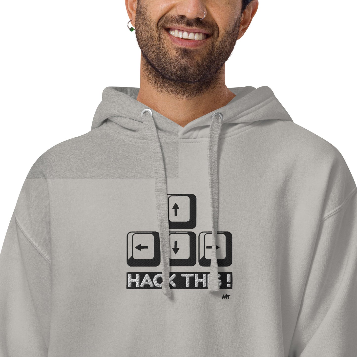 Hack this - Unisex Hoodie (embroidered) by DarkByteGear