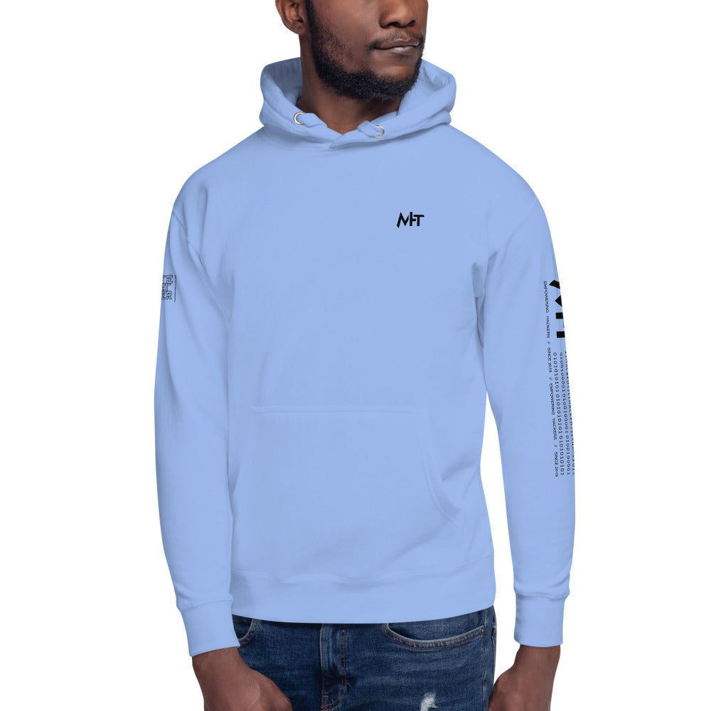 White hat hacker - Unisex Hoodie (back print) by DarkByteGear