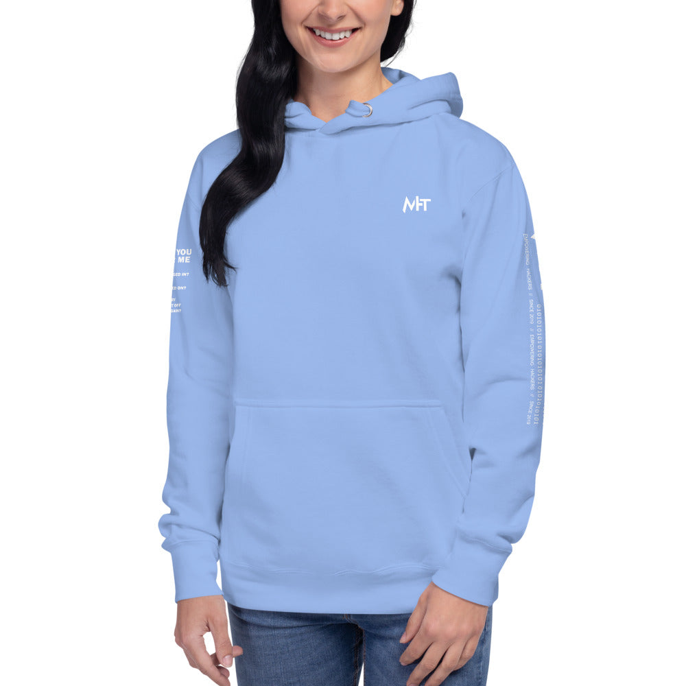 Before you bother me - Unisex Hoodie (back print) by DarkByteGear