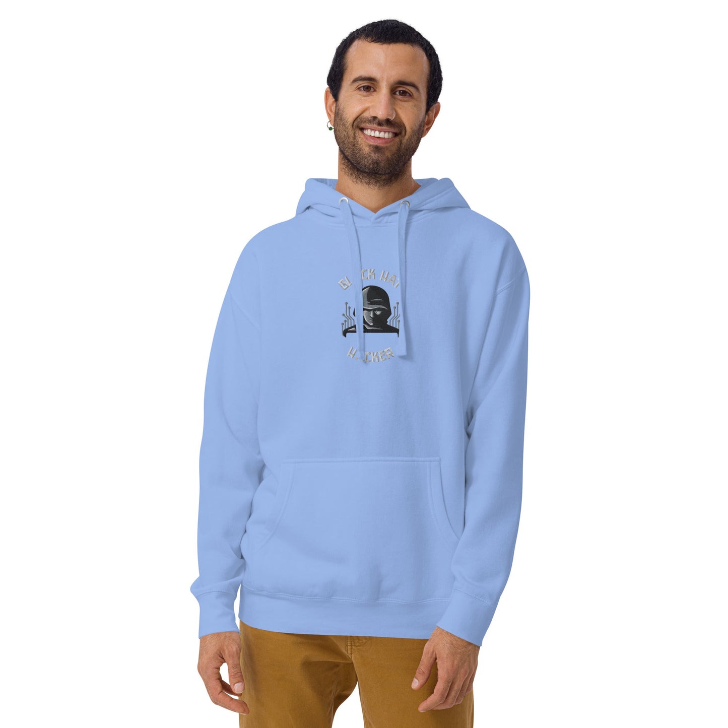 Black Hat Hacker - Unisex Hoodie (embroidered) by DarkByteGear