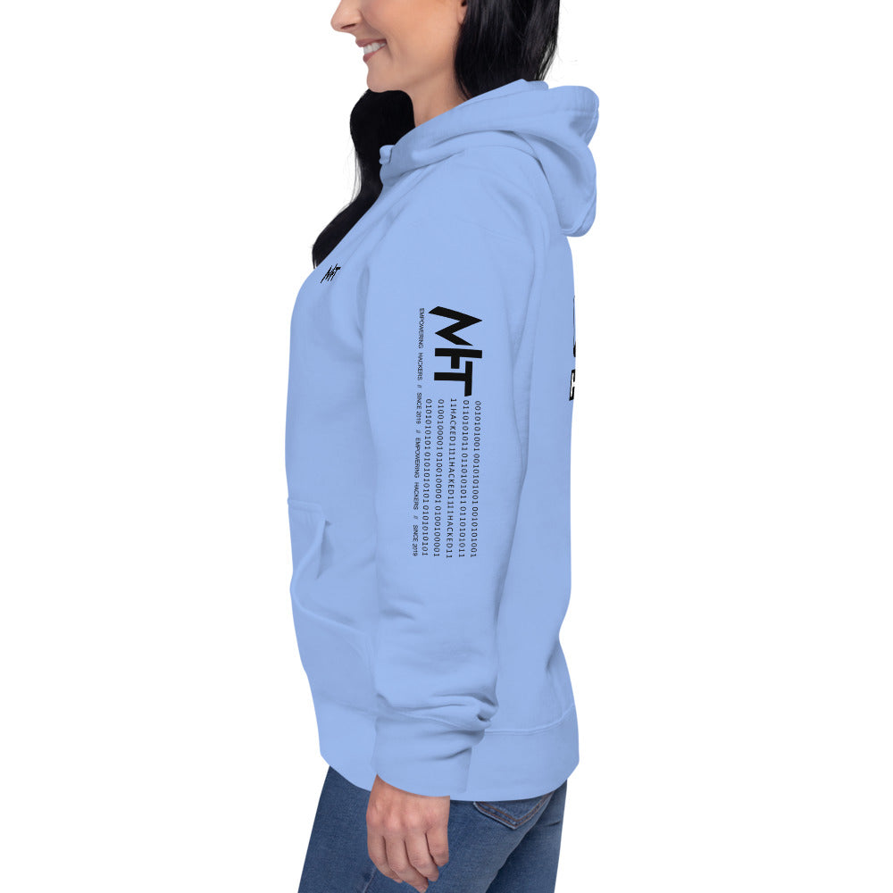 Hack this - Unisex Hoodie (back print) by DarkByteGear