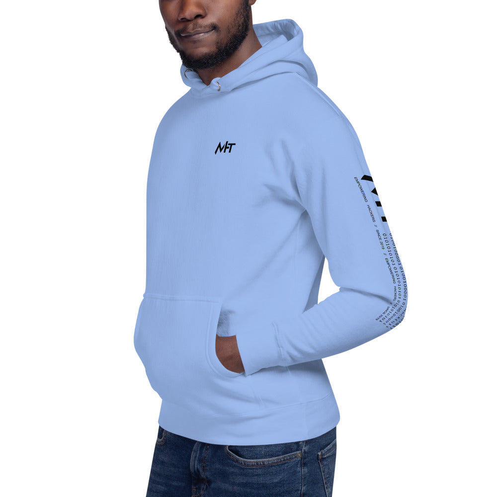 White hat hacker - Unisex Hoodie (back print) by DarkByteGear