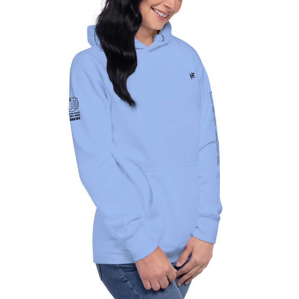 Hacking Problem - Unisex Hoodie (back print) by DarkByteGear