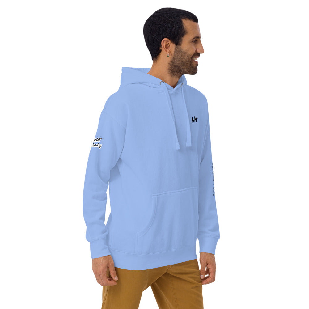 Exploit Wednesday - Unisex Hoodie (back print) by DarkByteGear