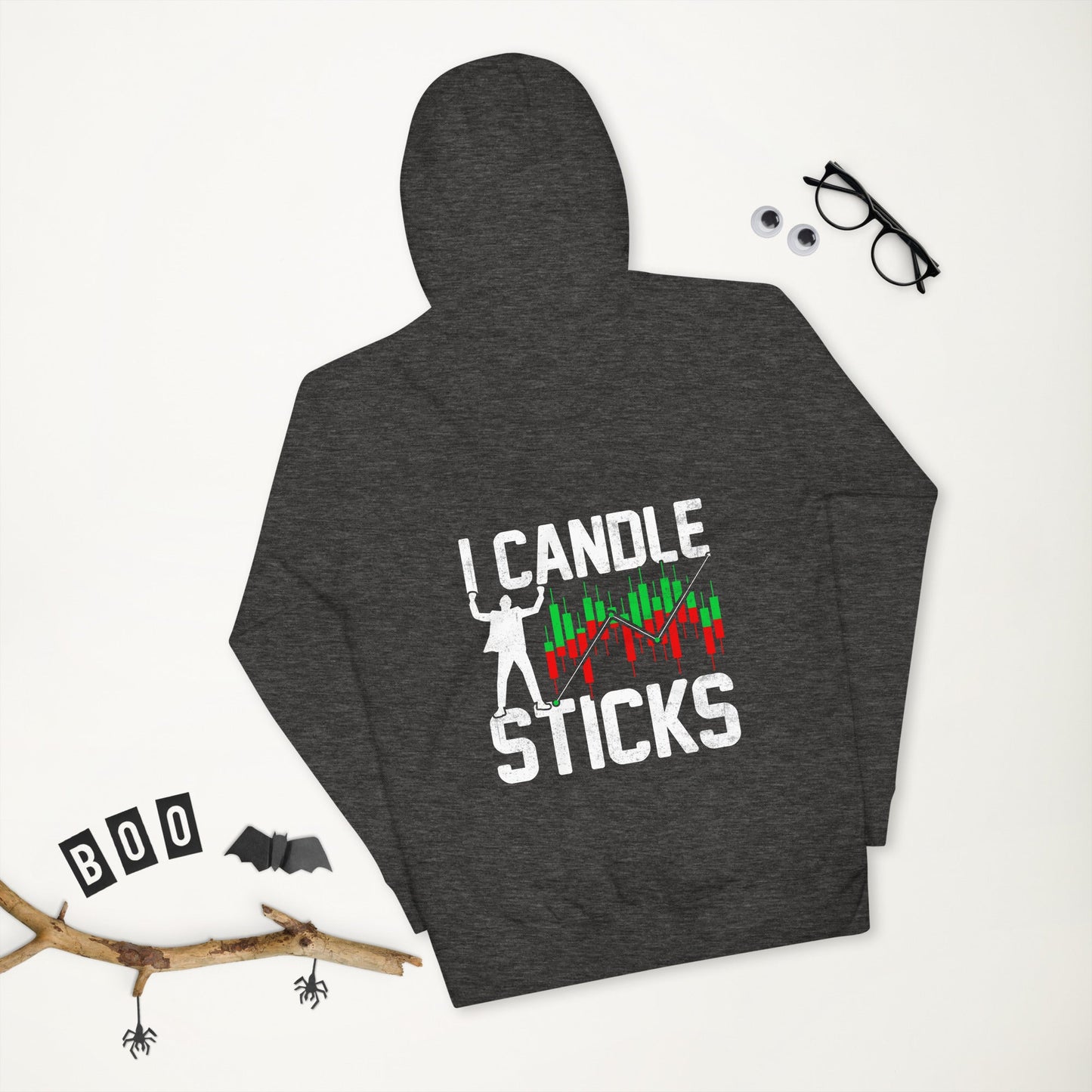 I Candle Stick - Unisex Hoodie ( Back Print ) by DarkByteGear