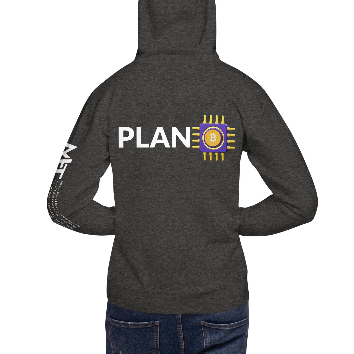 Plan B v3 - Unisex Hoodie ( Back Print ) by DarkByteGear