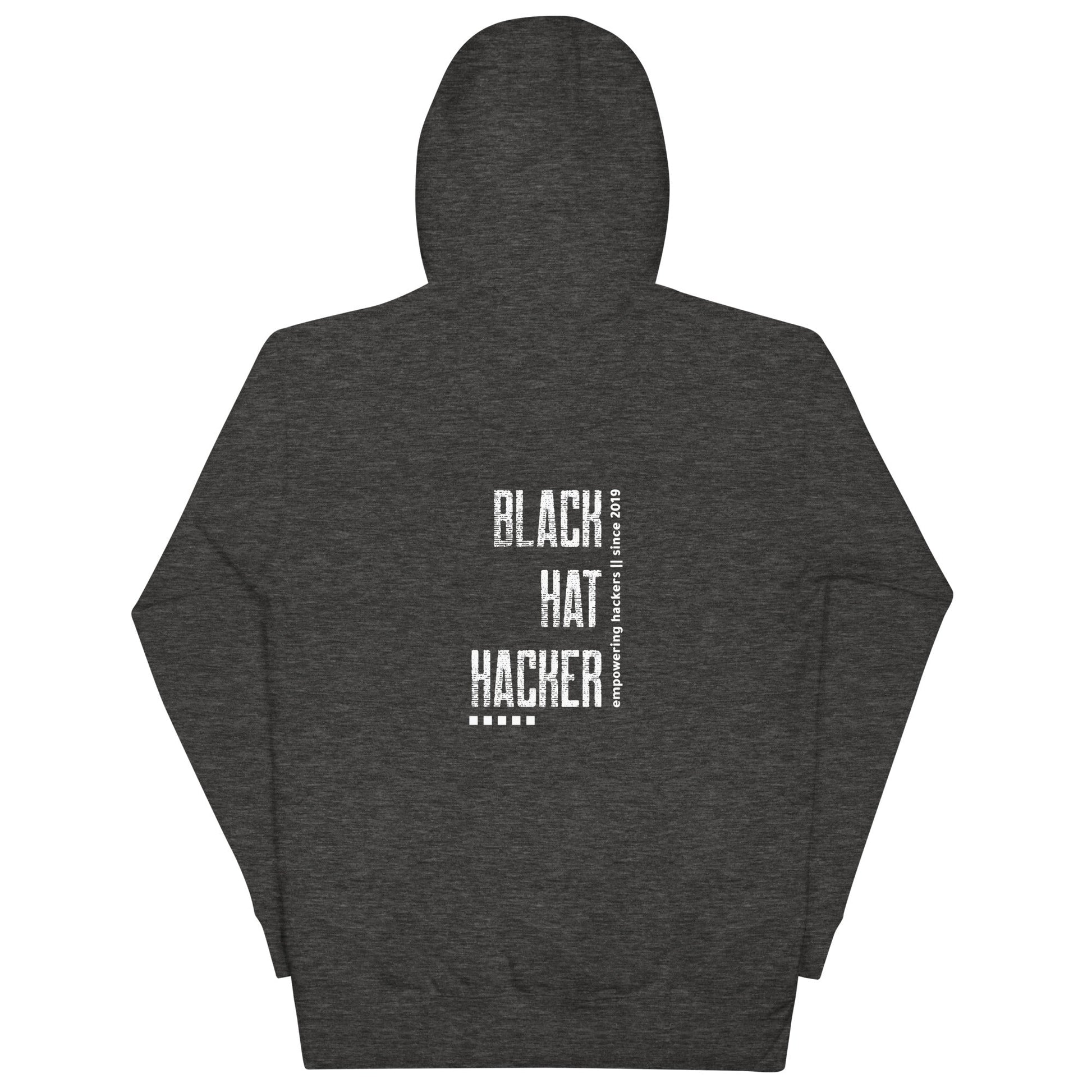 Black Hat Hacker V3 Unisex Hoodie ( Back Print ) by DarkByteGear