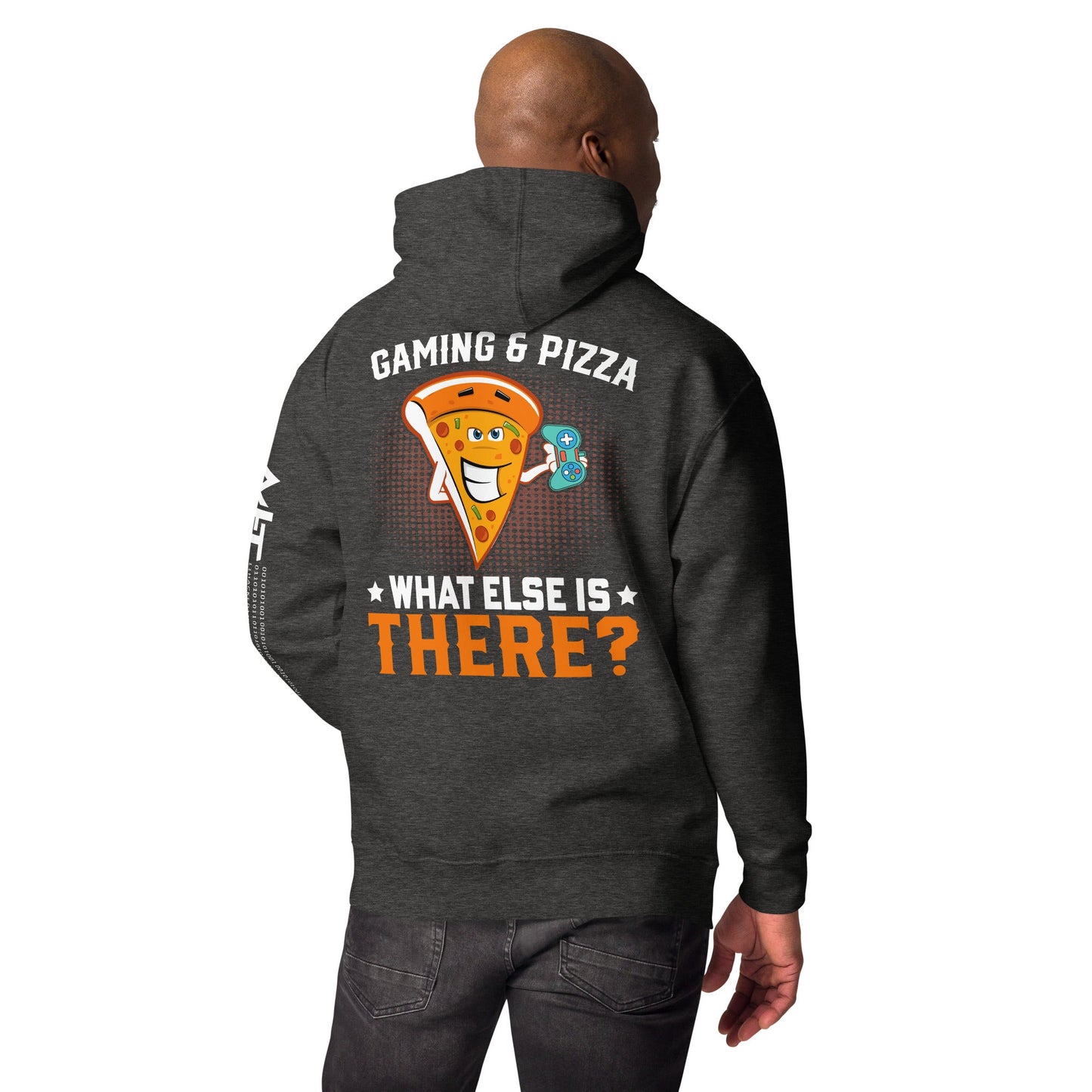 Gaming & Pizza, What else is there? Unisex Hoodie ( Back Print ) by DarkByteGear
