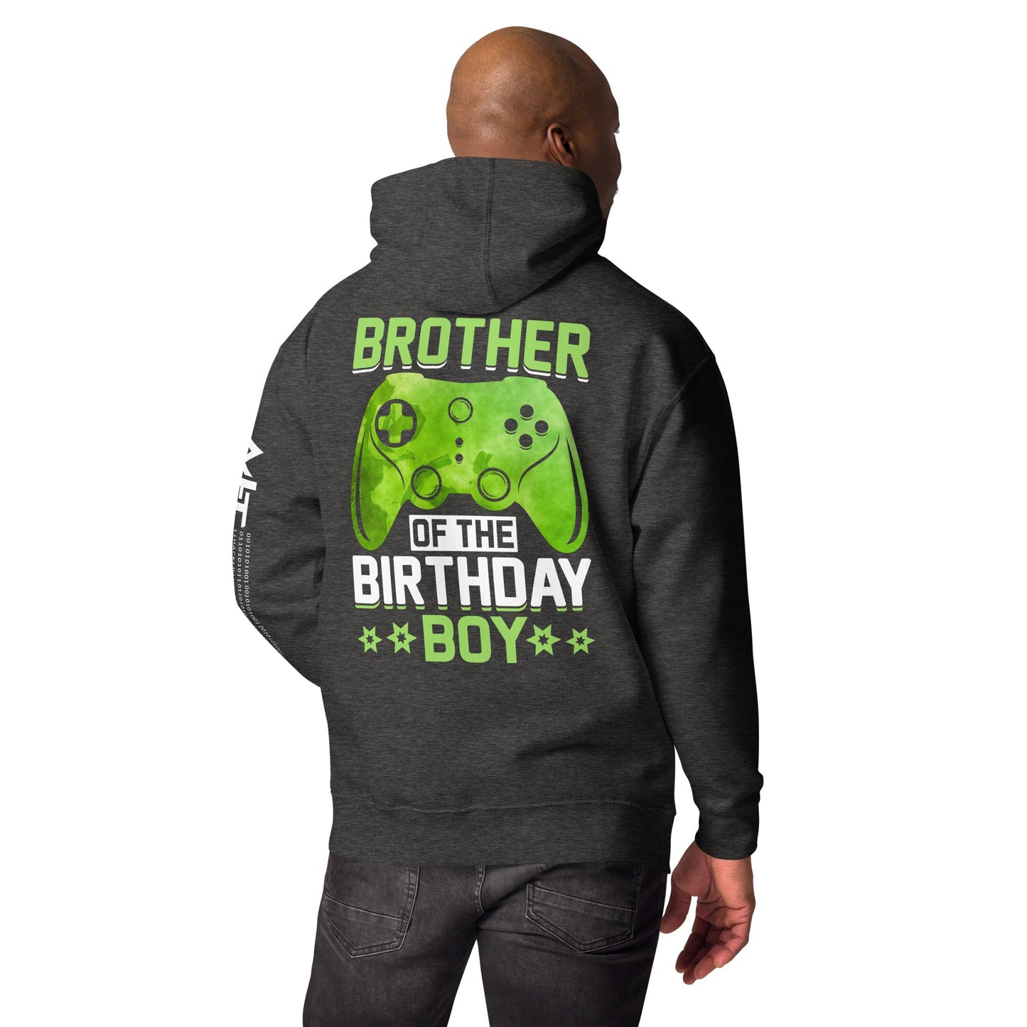 Brother of the Birthday Boy Unisex Hoodie ( Back Print ) by DarkByteGear