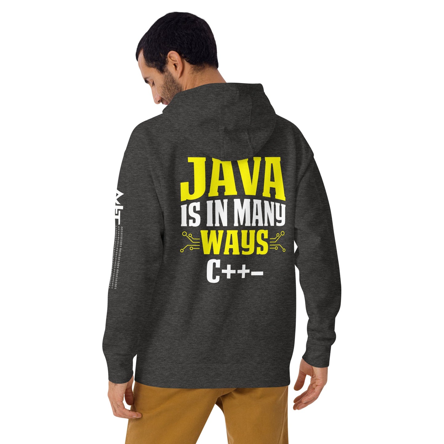 Java is in Many Ways C++- Unisex Hoodie ( Back Print ) by DarkByteGear