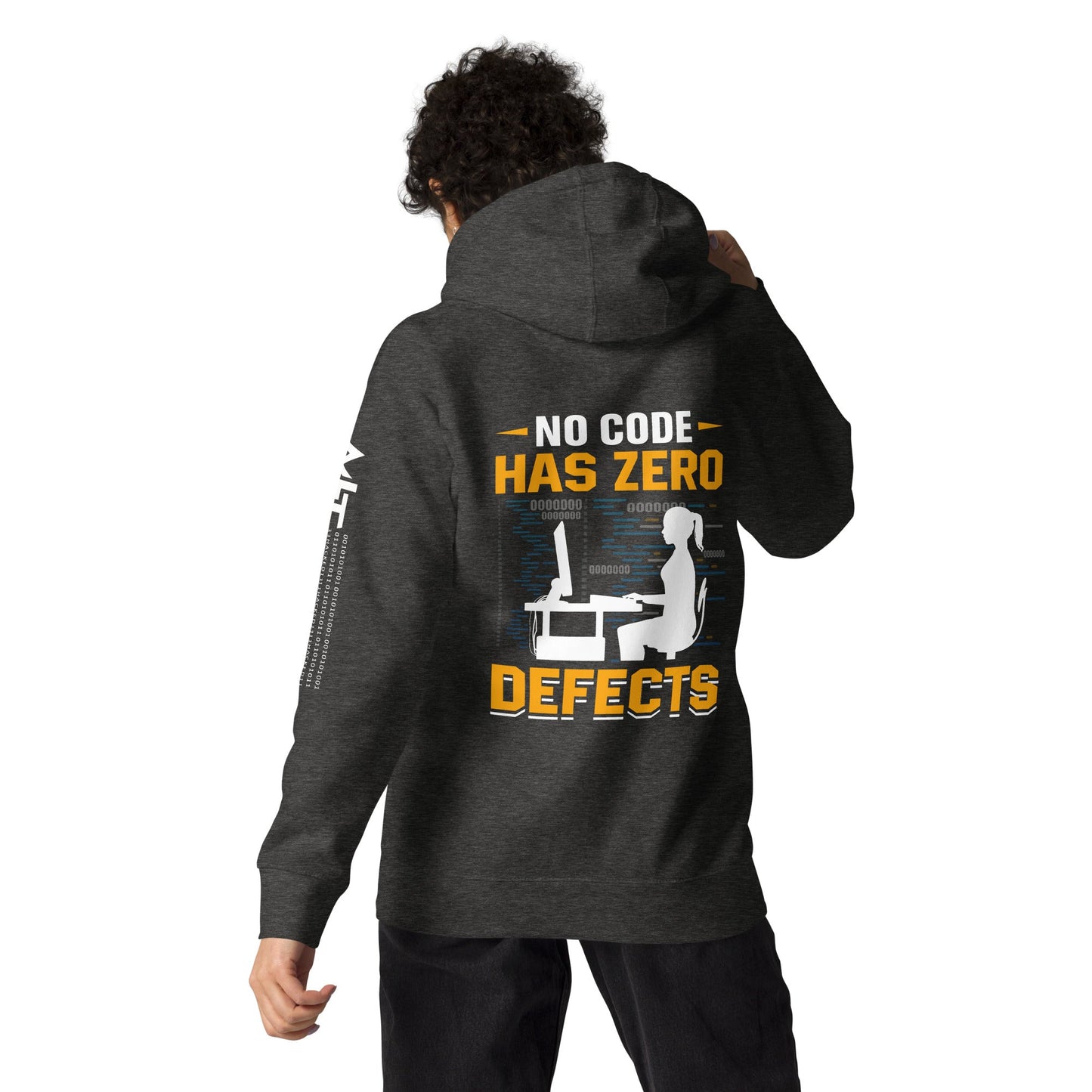 No code has zero defect Unisex Hoodie ( Back Print ) by DarkByteGear