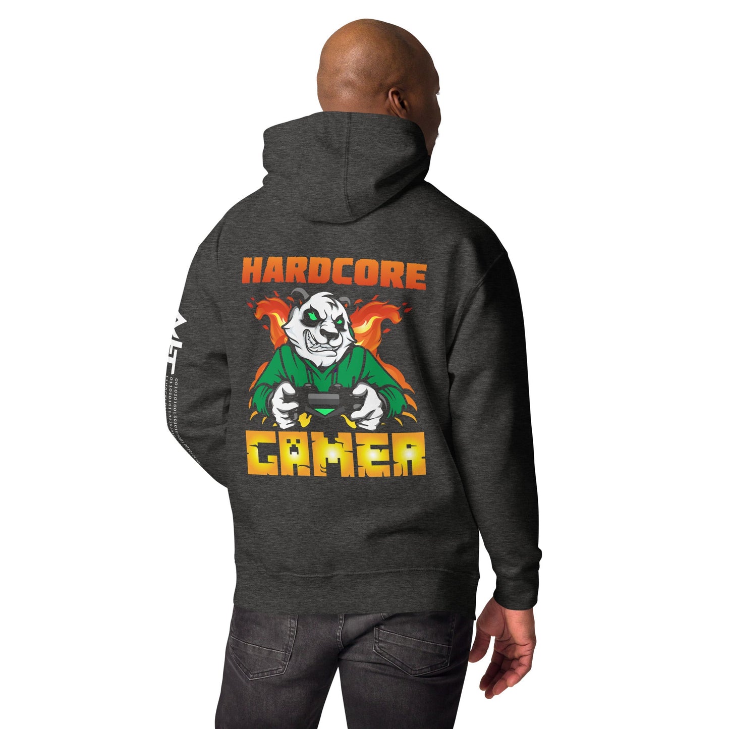 Hard Core Gamer Unisex Hoodie ( Back Print ) by DarkByteGear