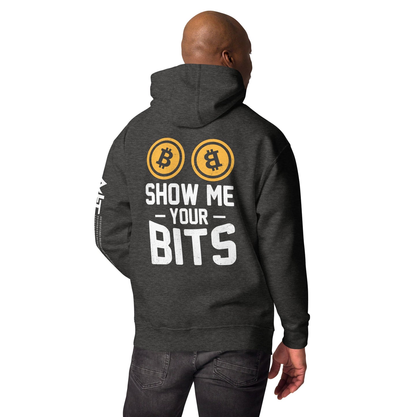 Show me your Bits - Unisex Hoodie ( Back Print ) by DarkByteGear