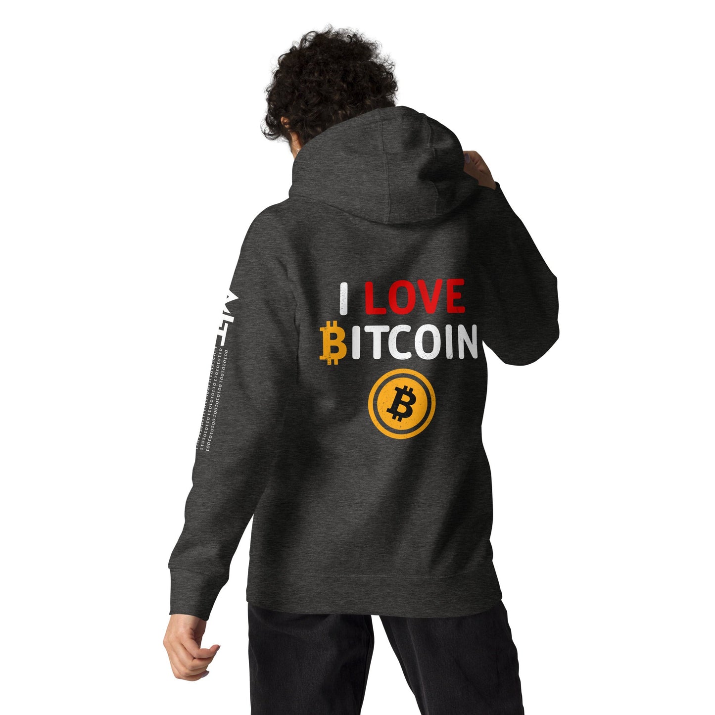 I Love Bitcoin - Unisex Hoodie by DarkByteGear