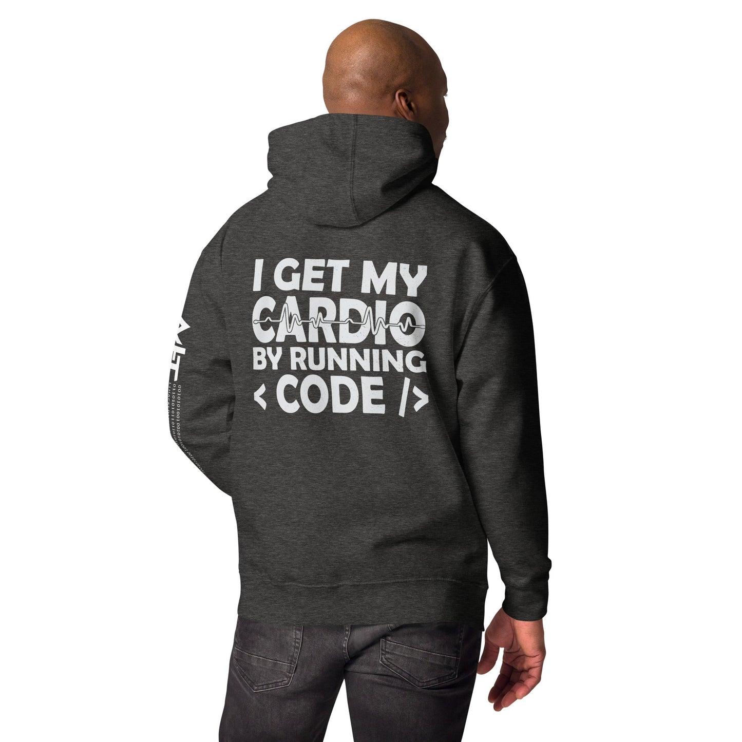 I Get my Cardio by Running Code - Unisex Hoodie by DarkByteGear