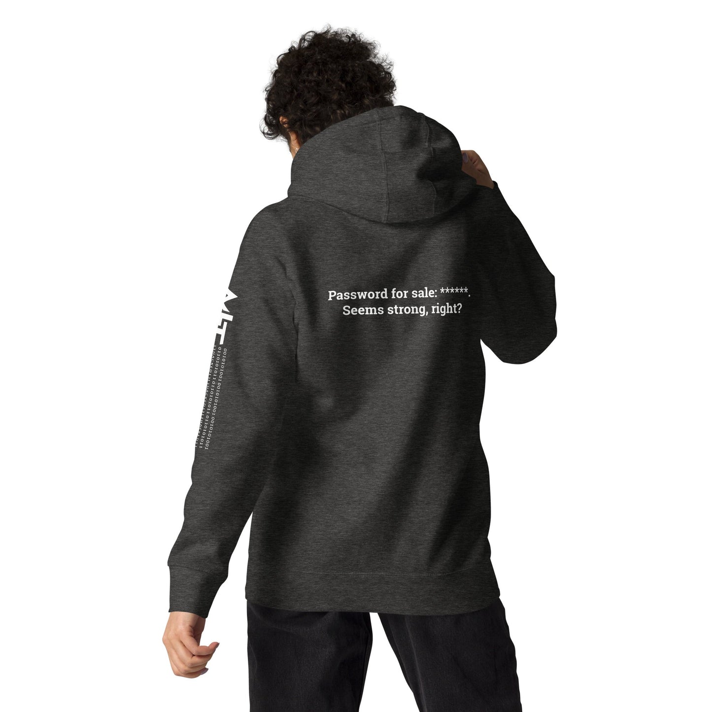 Password for sale . Seems strong, right? V2 - Unisex Hoodie ( Back Print ) by DarkByteGear