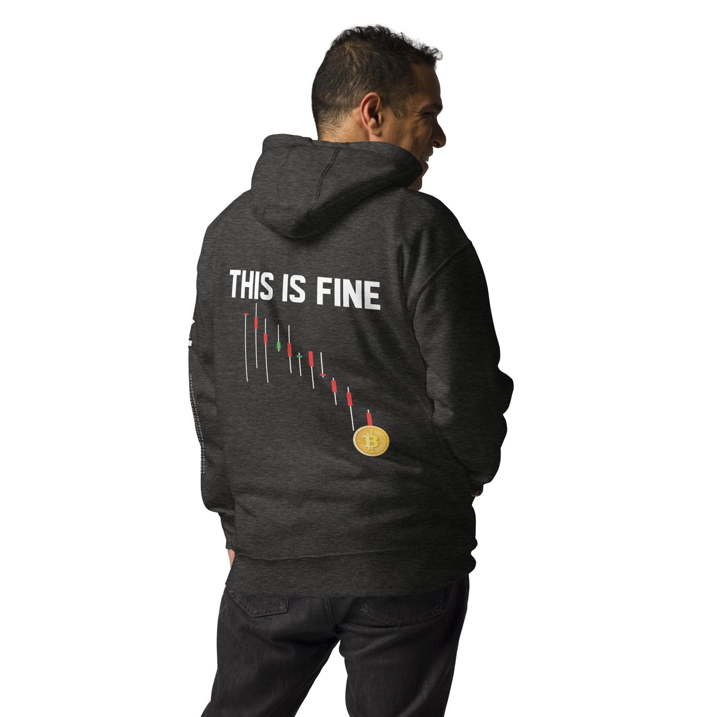 This is Fine - Unisex Hoodie ( Back Print ) by DarkByteGear