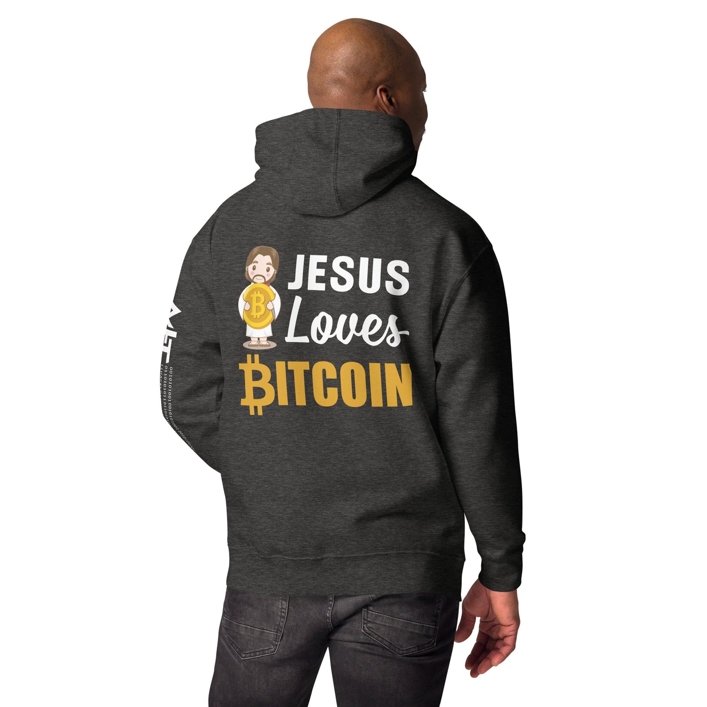 Jesus loves Bitcoin - Unisex Hoodie by DarkByteGear