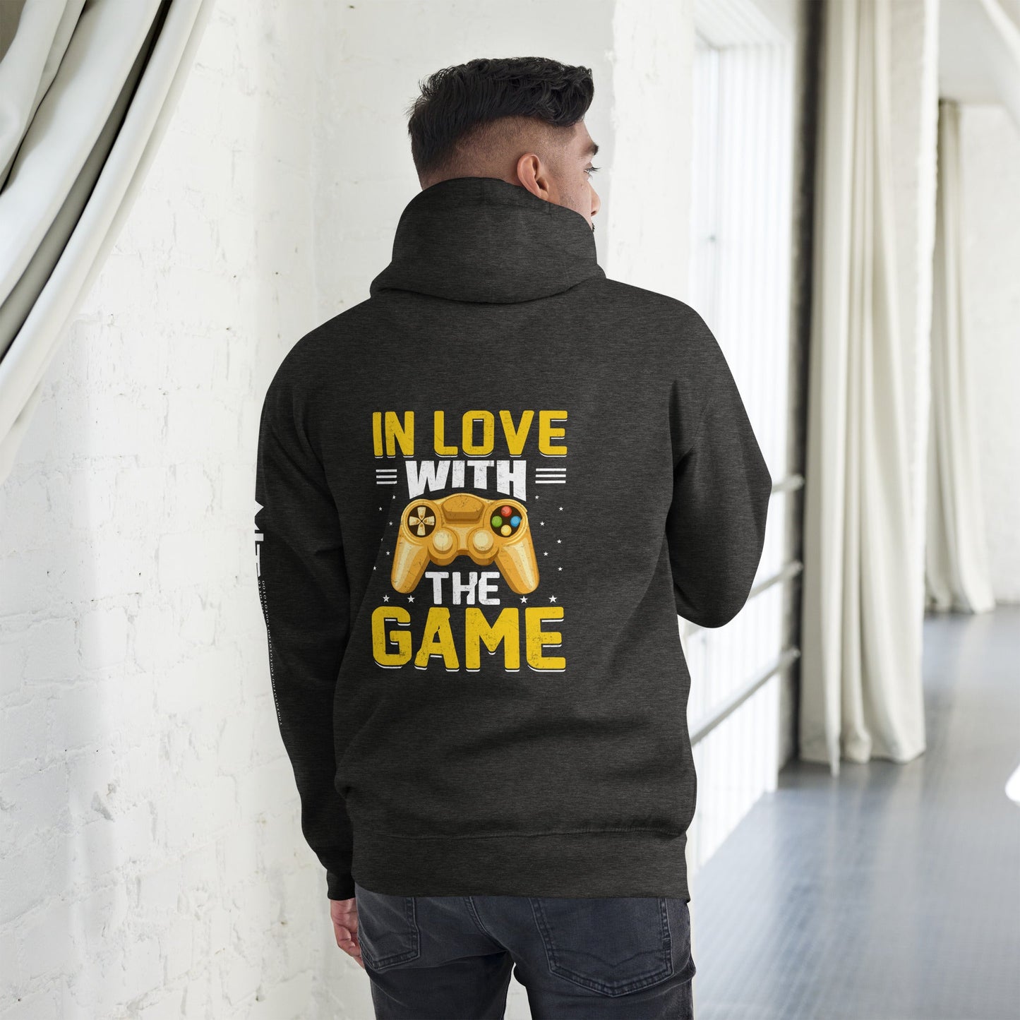 In Love With The Game - Unisex Hoodie ( Back Print ) by DarkByteGear