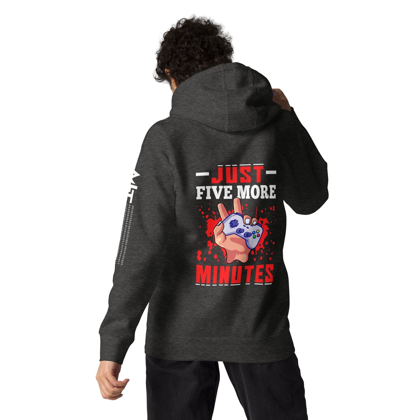 Just 5 more Minutes Rima - Unisex Hoodie ( Back Print ) by DarkByteGear