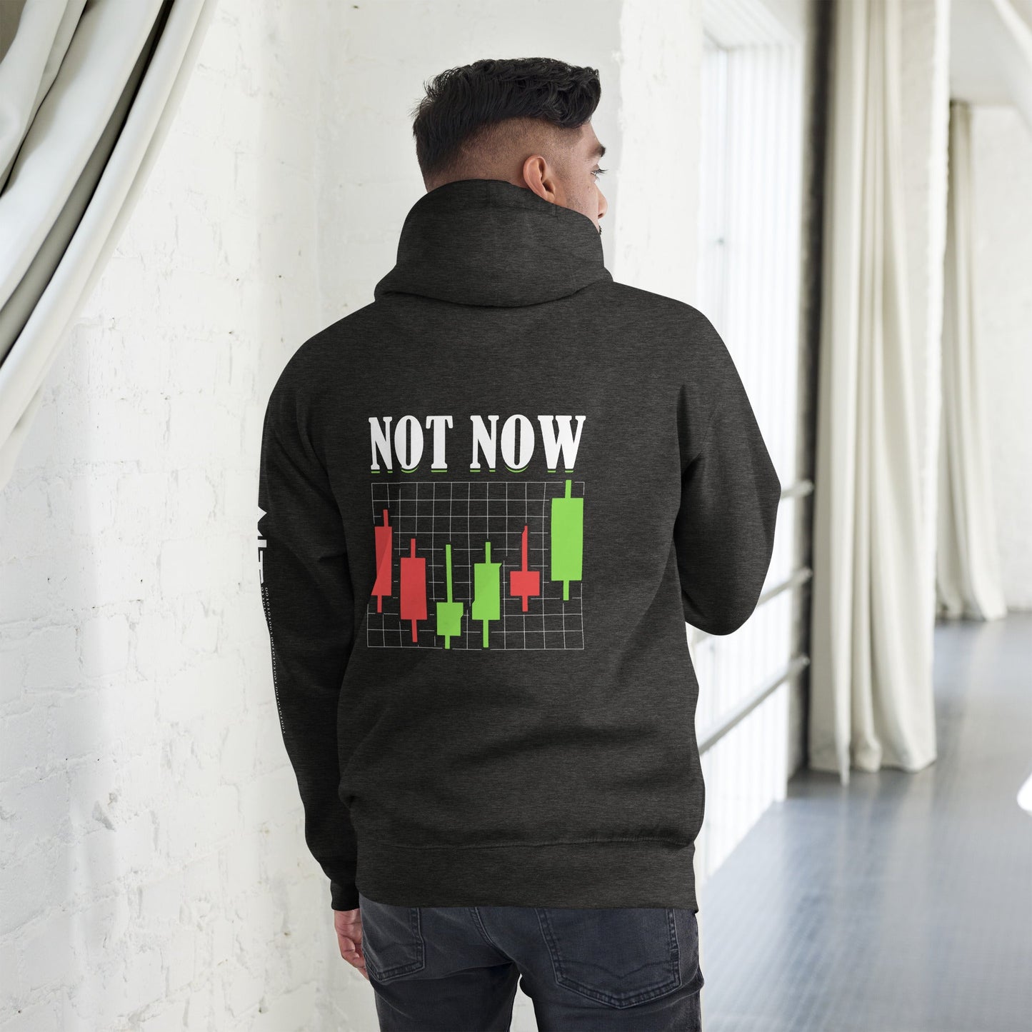 Not Now - Unisex Hoodie ( Back Print ) by DarkByteGear